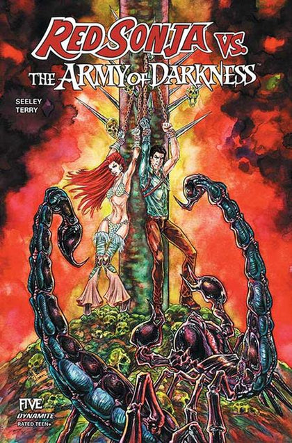 RED SONJA VS ARMY OF DARKNESS #5 CVR D NIKKOL JELENIC VAR (PRE-ORDER: 08/27/2025)