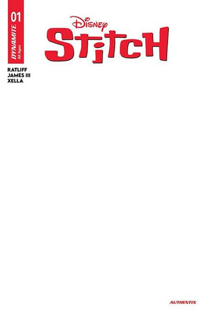 STITCH #1 CVR G BLANK AUTHENTIX VAR (PRE-ORDER: 08/27/2025)