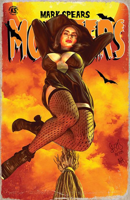 MARK SPEARS MONSTERS #7 CVR B MARK SPEARS HEXY THE WITCH JSA CLASSIFIED #1 HOMAGE VAR (PRE-ORDER: 09/24/2025)