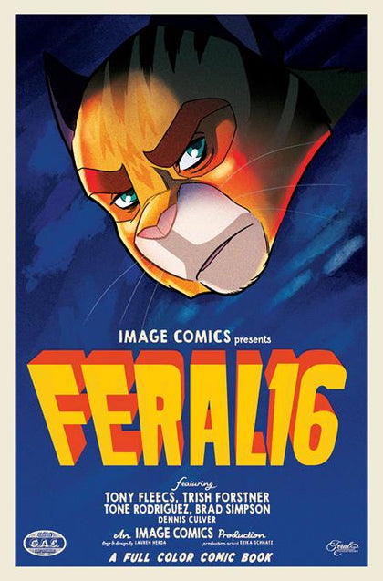 FERAL #16 CVR B TRISH FORSTNER & TONY FLEECS MOVIE POSTER HOMAGE VAR (PRE-ORDER: 09/10/2025)
