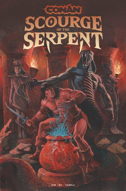 CONAN THE BARBARIAN SCOURGE OF THE SERPENT #1 (OF 4) CVR C GEOF ISHERWOOD VAR (PRE-ORDER: 09/24/2025)