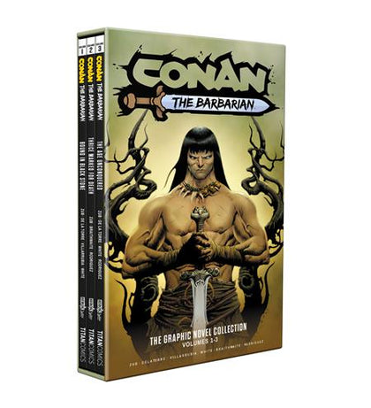 CONAN THE BARBARIAN TP VOL 01-03 SLIPCASE SET DIRECT MARKET EDITION JAE LEE CVR (PRE-ORDER: 09/10/2025)
