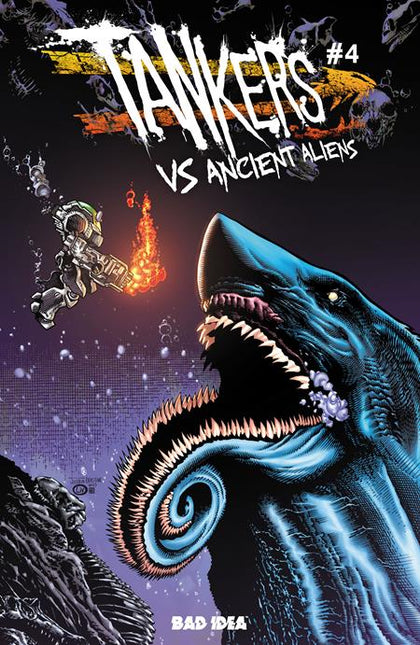 TANKERS VS ANCIENT ALIENS #4 (OF 4) CVR B JOSHUA DERSTINE & JOHN LIVESAY VAR (PRE-ORDER: 09/09/2026)