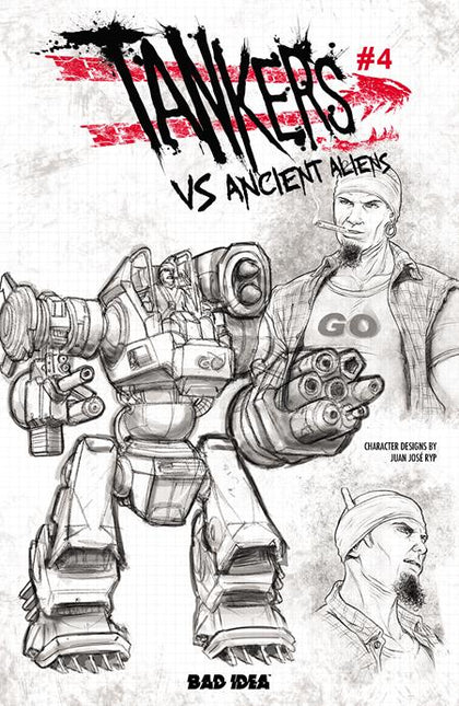 TANKERS VS ANCIENT ALIENS #4 (OF 4) CVR C JUAN JOSE RYP DESIGN VAR (PRE-ORDER: 09/09/2026)