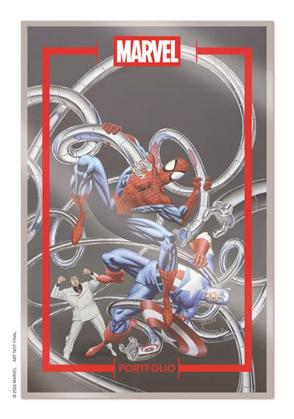 MARVEL PORTFOLIO OF MIKE ZECK SPIDER-MAN & CAPTAIN AMERICA 9 PRINT SET (PRE-ORDER: 10/14/2026)