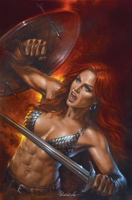 RED SONJA SHE DEVIL WITH A SWORD #5 CVR F LUCIO PARRILLO METAL PREMIUM VAR (PRE-ORDER: 09/16/2026)