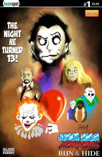 JUNIOR HIGH HORRORS RUN & HIDE #1 (ONE SHOT) CVR B ROB POTCHAK THE NIGHT HE TURNED 13 VAR (PRE-ORDER: 09/23/2026)