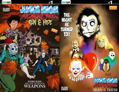 JUNIOR HIGH HORRORS RUN & HIDE #1 (ONE SHOT) CVR D ERIC KENT ROB POTCHAK HOLOFOIL FLIP COVER VAR (PRE-ORDER: 09/23/2026)