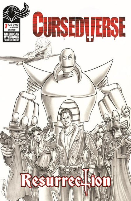 CURSEDVERSE RESURRECTION #1 CVR E MARK SPARACIO LTD B&W VAR (PRE-ORDER: 09/16/2026)