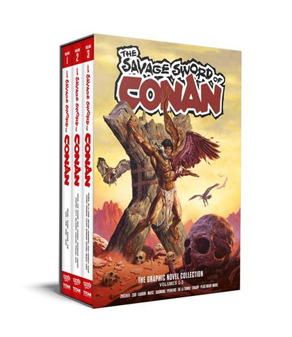 SAVAGE SWORD OF CONAN HC VOL 01-03 SLIPCASE SET REGULAR EDITION JOE JUSKO (PRE-ORDER: 09/30/2026)