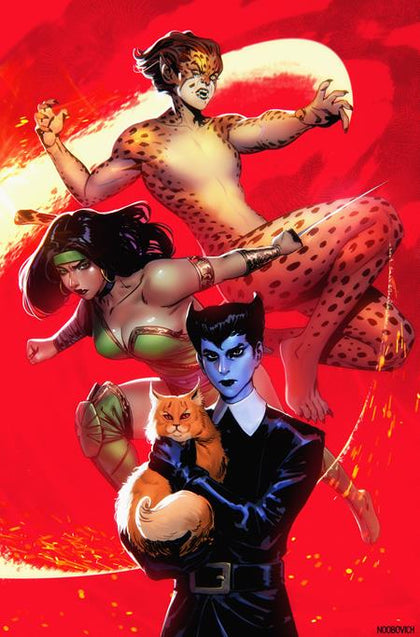 CHEETAH AND CHESHIRE ROB THE JUSTICE LEAGUE #3 (OF 6) CVR C NOOBOVICH CARD STOCK VAR (PRE-ORDER: 10/01/2025)