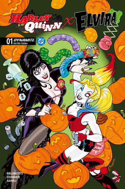 HARLEY QUINN X ELVIRA #1 CVR A AMANDA CONNER (PRE-ORDER: 10/01/2025)
