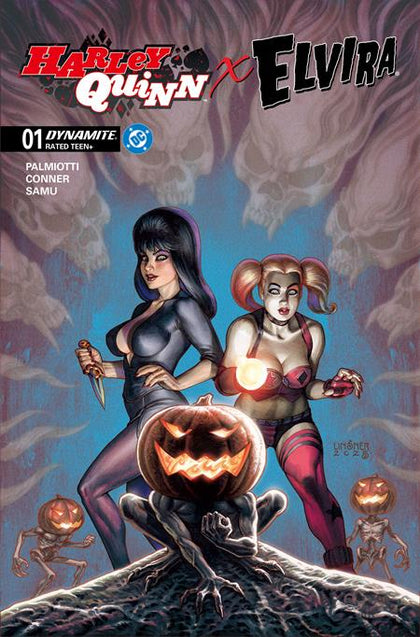 HARLEY QUINN X ELVIRA #1 CVR C JOSEPH MICHAEL LINSNER VAR (PRE-ORDER: 10/01/2025)