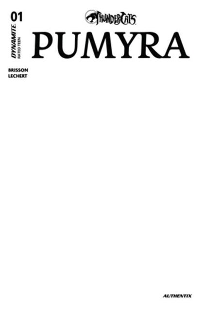 THUNDERCATS PUMYRA #1 CVR E BLANK AUTHENTIX VAR (PRE-ORDER: 10/29/2025)