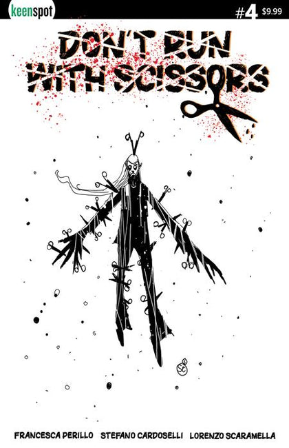DONT RUN WITH SCISSORS #4 CVR C STEFANO CARDOSELLI BLACK AND WHITE VAR (PRE-ORDER: 10/29/2025)