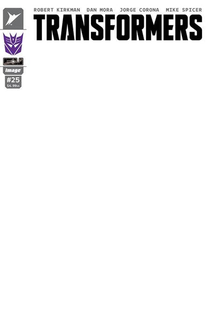 TRANSFORMERS #25 CVR H BLANK SKETCH DECEPTICON VAR (PRE-ORDER: 10/08/2025)