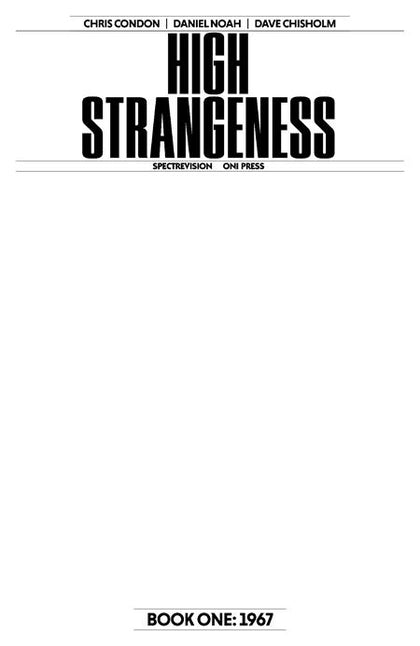 HIGH STRANGENESS #1 (OF 5) CVR G BLANK SKETCH VAR (PRE-ORDER: 10/08/2025)