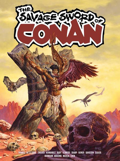 SAVAGE SWORD OF CONAN TP VOL 03 DIRECT MARKET EDITION JOE JUSKO CVR (PRE-ORDER: 10/08/2025)