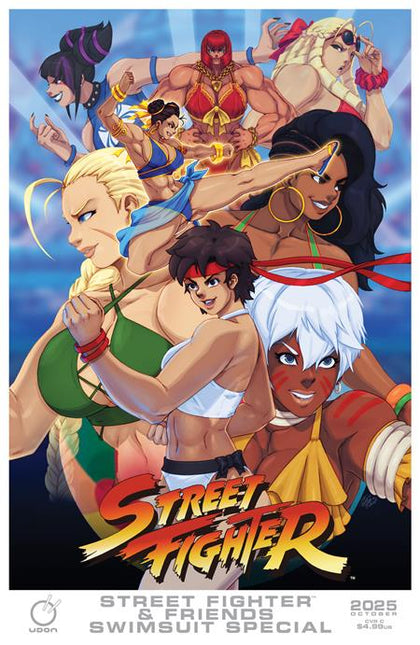2025 STREET FIGHTER & FRIENDS SWIMSUIT SPECIAL #1 (ONE SHOT) CVR C TOVIO ROGERS VAR (PRE-ORDER: 10/01/2025)
