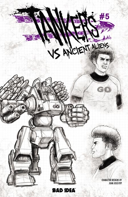 TANKERS VS ANCIENT ALIENS #5 (OF 5) CVR C JUAN JOSE RYP DESIGN VAR (PRE-ORDER: 10/28/2026)