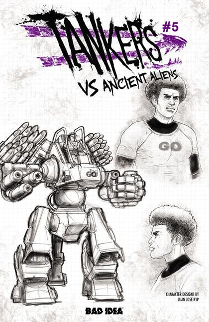 TANKERS VS ANCIENT ALIENS #5 (OF 5) CVR C JUAN JOSE RYP DESIGN VAR (PRE-ORDER: 10/28/2026)