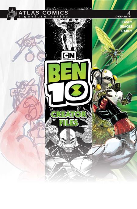 BEN 10 #1 CREATOR FILES (ONE SHOT) CVR C ROBERT CAREY ATLAS EDITION SIGNED BY JOE CASEY VAR (PRE-ORDER: 10/28/2026)
