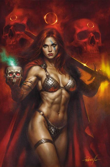 RED SONJA SHE DEVIL WITH A SWORD #6 CVR F LUCIO PARRILLO METAL PREMIUM VAR (PRE-ORDER: 10/21/2026)