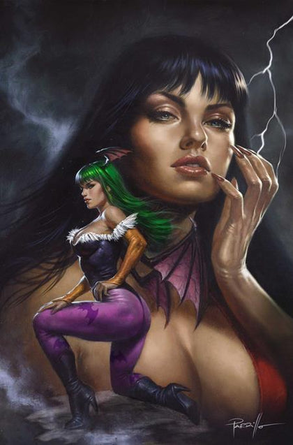 VAMPIRELLA VS DARKSTALKERS SPECIAL #1 (ONE SHOT) CVR H LUCIO PARRILLO LTD VIRGIN VAR (PRE-ORDER: 10/14/2026)