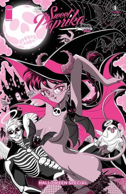 MIRKA ANDOLFOS SWEET PAPRIKA BLACK WHITE & PINK HALLOWEEN SPECIAL #1 (OF 2) CVR C MARCO ALBIERO VAR (PRE-ORDER: 10/21/2026)