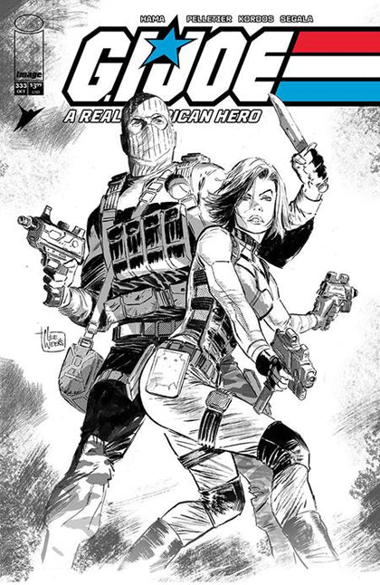 GI JOE A REAL AMERICAN HERO #333 CVR B LEE WEEKS B&W VAR (PRE-ORDER: 10/14/2026)