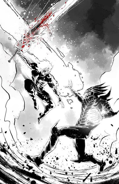 LOST FANTASY #13 CVR E LUCA CASALANGUIDA BLACK AND WHITE AND BLOOD VIRGIN CARDSTOCK VAR (PRE-ORDER: 10/28/2026)