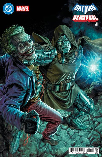 DC MARVEL BATMAN DEADPOOL #1 (ONE SHOT) CVR C LEE  BERMEJO JOKER DR DOOM CARD STOCK VAR (PRE-ORDER: 11/19/2025)