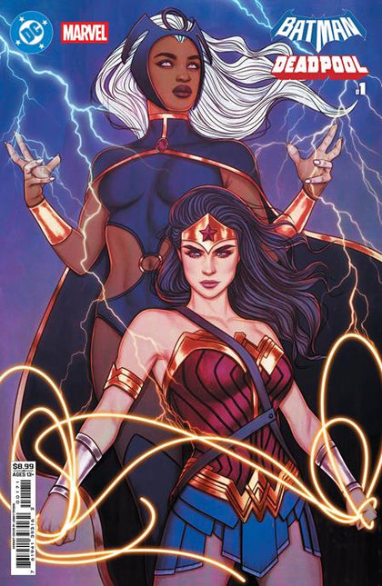 DC MARVEL BATMAN DEADPOOL #1 (ONE SHOT) CVR H JENNY FRISON WONDER WOMAN STORM CARD STOCK VAR (PRE-ORDER: 11/19/2025)