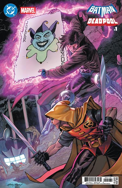 DC MARVEL BATMAN DEADPOOL #1 (ONE SHOT) CVR I ANDY KUBERT DAMIAN WAYNE GAMBIT CARD STOCK VAR (PRE-ORDER: 11/19/2025)