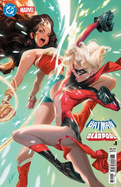 DC MARVEL BATMAN DEADPOOL #1 (ONE SHOT) CVR L ALEXANDER LOZANO WONDER WOMAN MS MARVEL CARD STOCK VAR (PRE-ORDER: 11/19/2025)