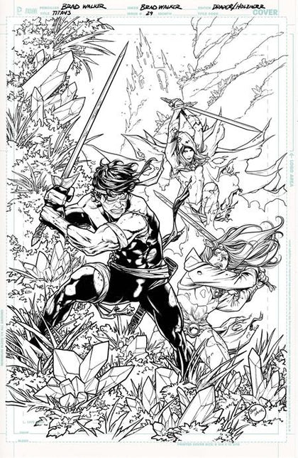 TITANS #29 CVR B BRAD WALKER CARD STOCK VAR (DC K.O.) (PRE-ORDER: 11/19/2025)