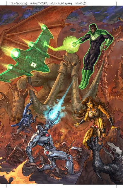 JUSTICE LEAGUE VS GODZILLA VS KONG 2 #5 (OF 7) CVR B ALAN QUAH CARD STOCK VAR (PRE-ORDER: 11/26/2025)