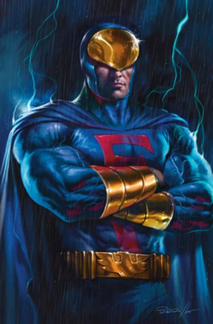BLUE FALCON & DYNOMUTT #3 CVR E LUCIO PARRILLO METAL VIRGIN VAR (PRE-ORDER: 11/19/2025)