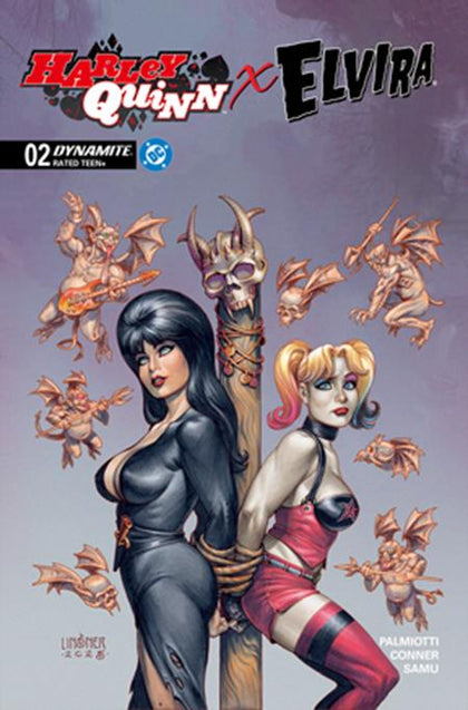 HARLEY QUINN X ELVIRA #2 CVR C JOSEPH MICHAEL LINSNER VAR (PRE-ORDER: 11/19/2025)