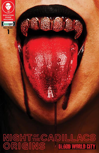 NIGHT OF THE CADILLACS ORIGINS BLOOD WORLD CITY #1 CVR A RAWD EMORTAL & LOLA CHAN GOLD FOIL EMBOSSED (PRE-ORDER: 11/12/2025)