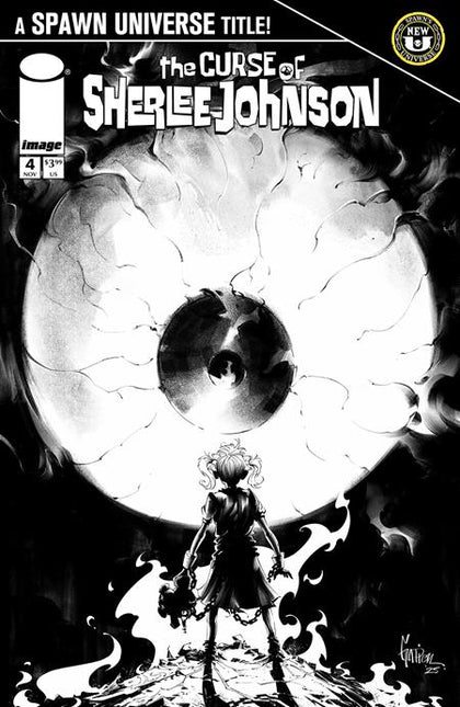 SPAWN THE CURSE OF SHERLEE JOHNSON #4 CVR C JONATHAN GLAPION B&W VAR (PRE-ORDER: 11/19/2025)