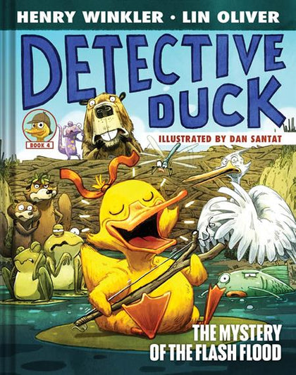 DETECTIVE DUCK ILLUSTRATED NOVEL HC VOL 04 THE MYSTERY OF THE FLASH FLOOD (PRE-ORDER: 11/04/2026)