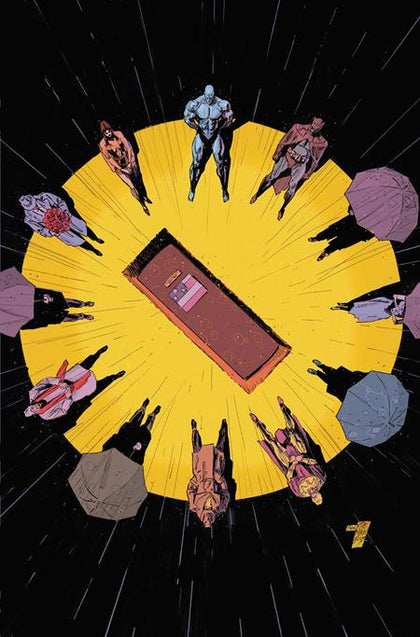 JUSTICE LEAGUE UNLIMITED #25 CVR F CLAY MANN WATCHMEN 40TH ANNIVERSARY CARD STOCK VAR (PRE-ORDER: 11/25/2026)