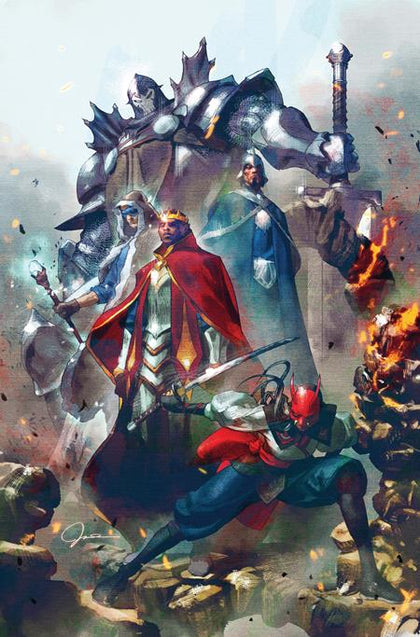 DARK KNIGHTS OF STEEL II #5 (OF 12) CVR B GERALD PAREL CARD STOCK VAR (PRE-ORDER: 11/18/2026)