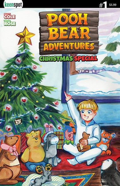POOH BEAR ADVENTURES CHRISTMAS SPECIAL #1 (ONE SHOT) CVR A TESSA ROSE OPENING PRESENTS (PRE-ORDER: 11/18/2026)