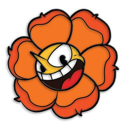 CUPHEAD CAGNEY CARNATION ENAMEL PIN BADGE (PRE-ORDER: 12/16/2026)