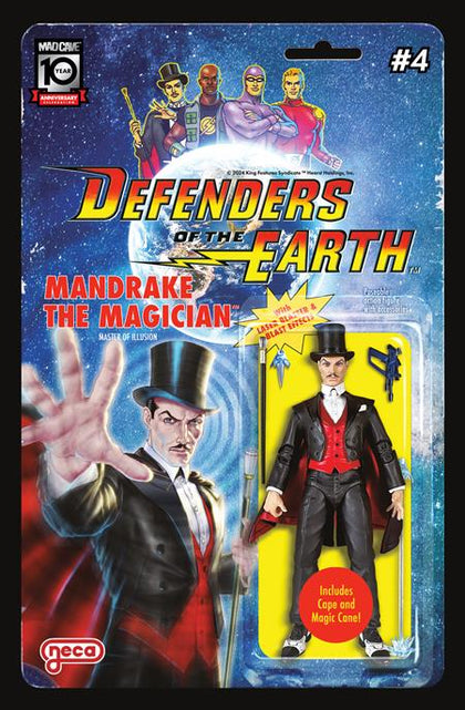 Defenders Of The Earth #4 (of 8) CVR B Djordje Djokovic Action Figure VAR (PRE-ORDER: 12/11/2024)