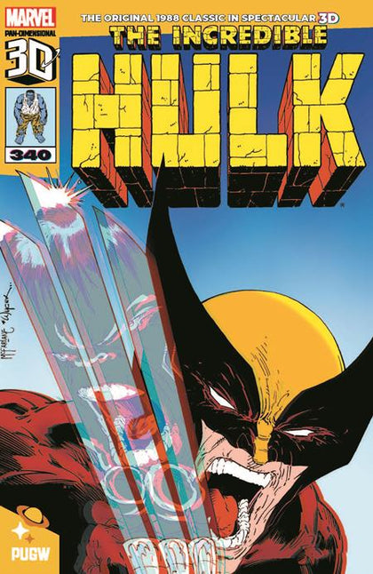 INCREDIBLE HULK #340 PAN DIMENSIONAL 3D EDITION