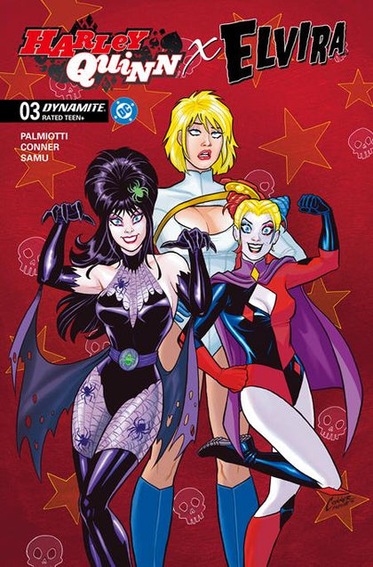 HARLEY QUINN X ELVIRA #3 CVR A AMANDA CONNER RED (PRE-ORDER: 12/17/2025)