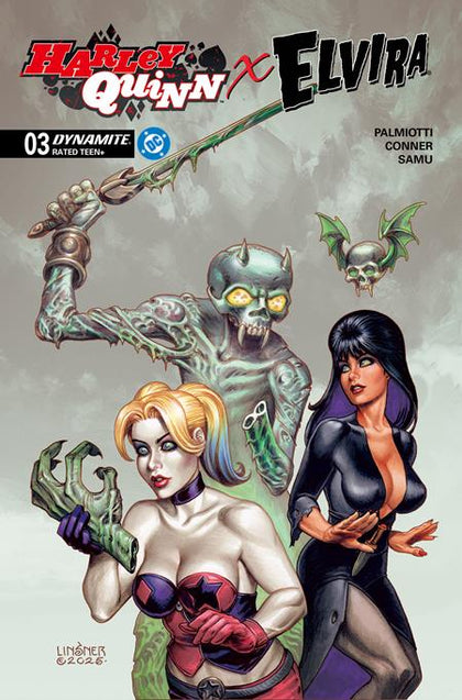 HARLEY QUINN X ELVIRA #3 CVR C JOSEPH MICHAEL LINSNER VAR (PRE-ORDER: 12/17/2025)